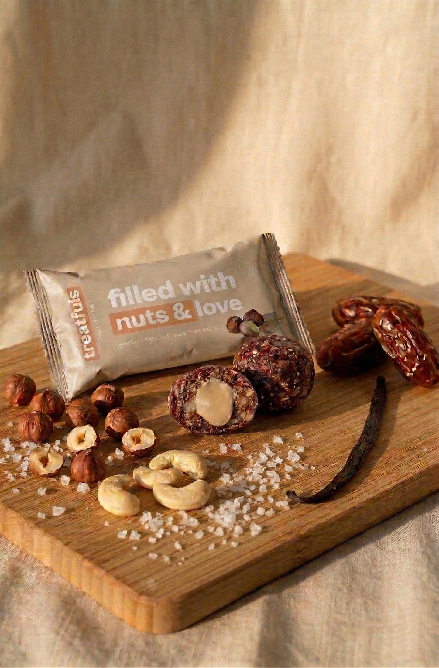 Hazelnut Butter Filled Energy Balls