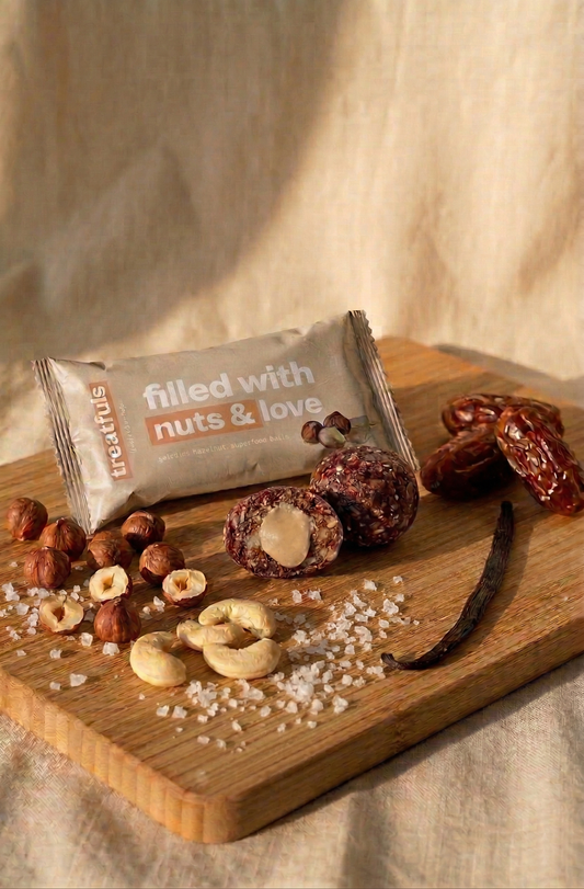 Hazelnut Butter Filled Energy Balls