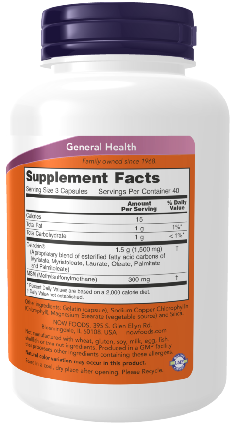 Celadrin® & MSM 500 mg Capsules