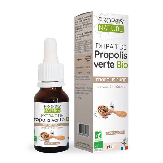 Organic Green Propolis Extract - Alcohol-Free - 15ml