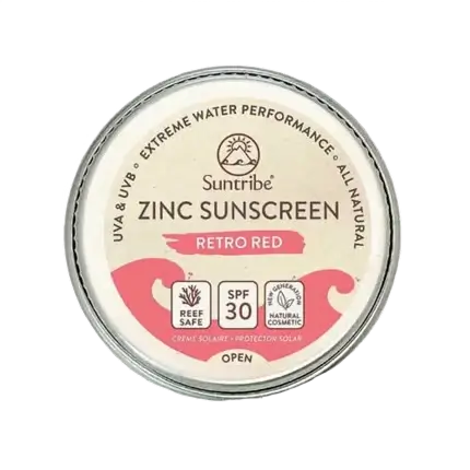 Suntribe Retro Red Zinc Sunscreen SPF 30 15g