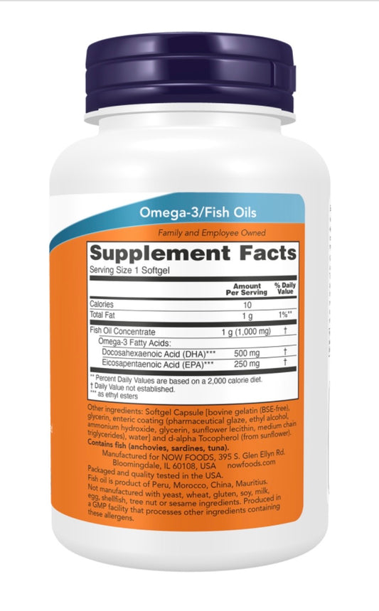 DHA-500 Fish Oil, Double Strength Softgels