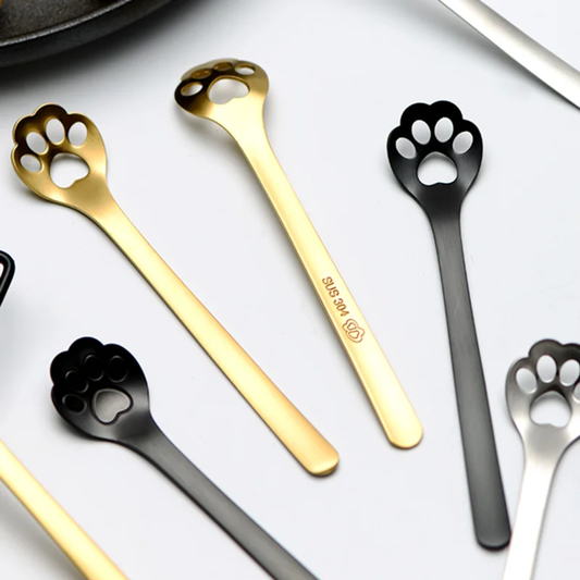 Cat's paw spoon - 4 colors - Tea, Coffee or Dessert