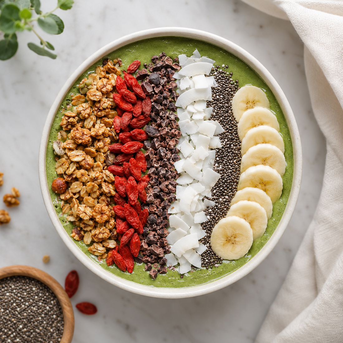 Matcha Açaí Superfood Smoothie Bowl