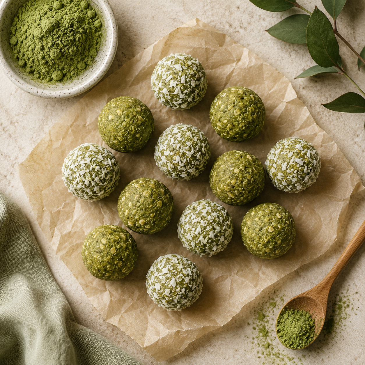 Matcha & Ashwagandha Energy Bites: A No-Bake Ritual for Focus and Calm