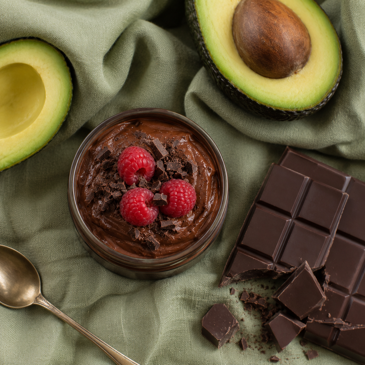Dark Chocolate Avocado Mousse
