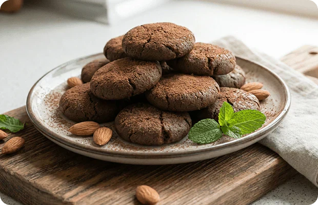 Organic Almond Cocoa Cookies