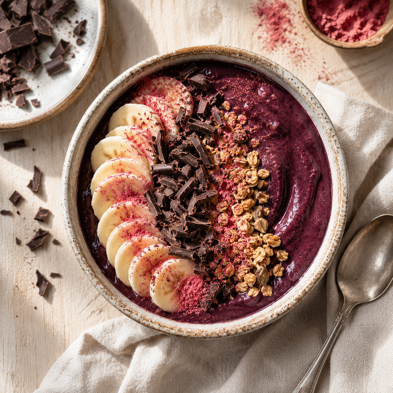 Açaí & Azuki Energy Bowl with Dark Chocolate & Acerola Boost