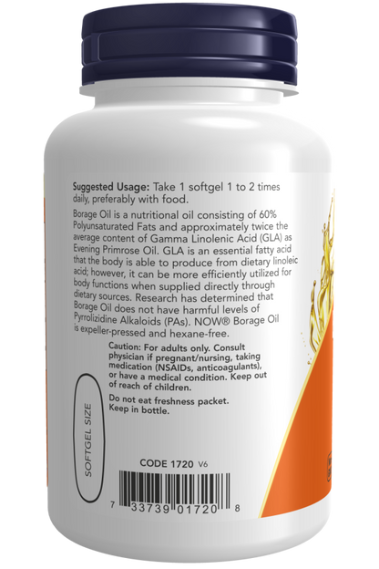 Borage Oil 1000 mg Softgels