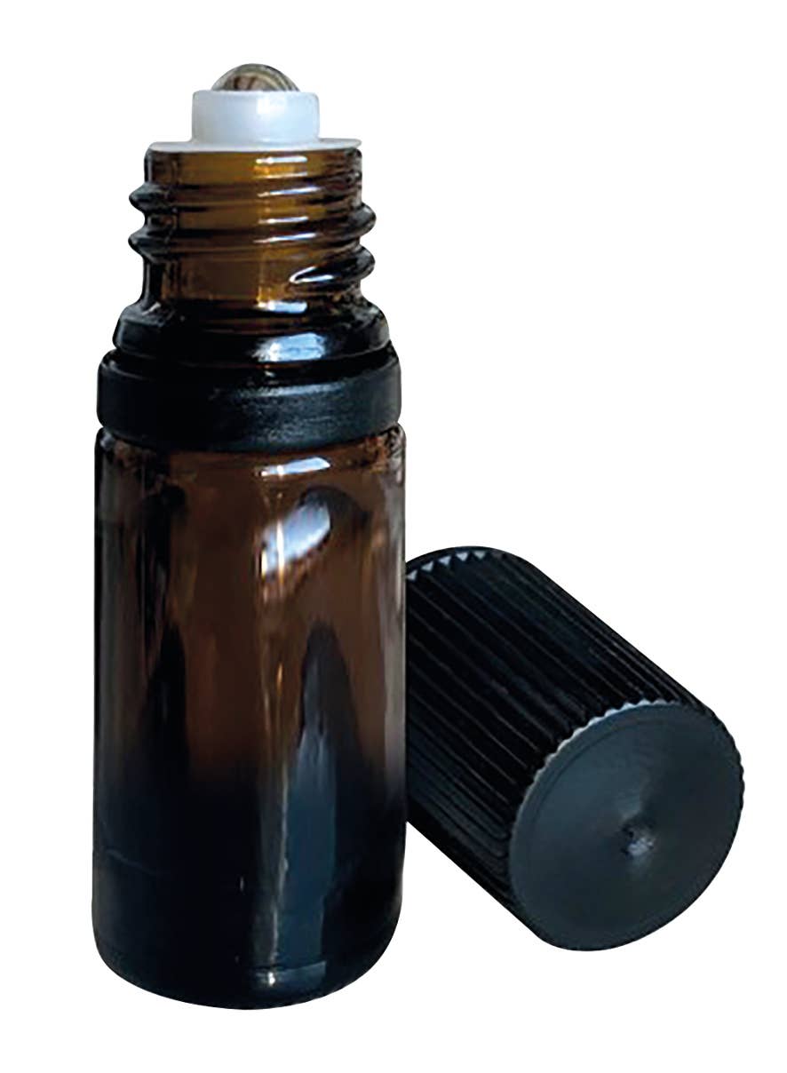 Amber Glass Roll-On Bottle 5ml