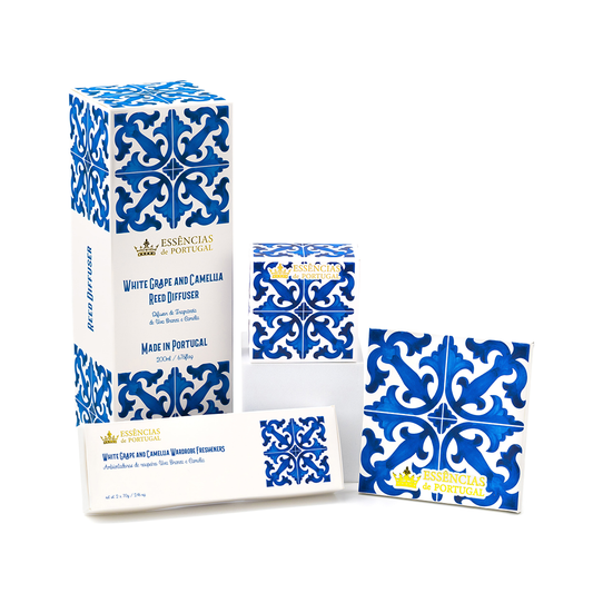Azulejo Decorativo - Azulejos de Portugal - Uva Branca & Camélia