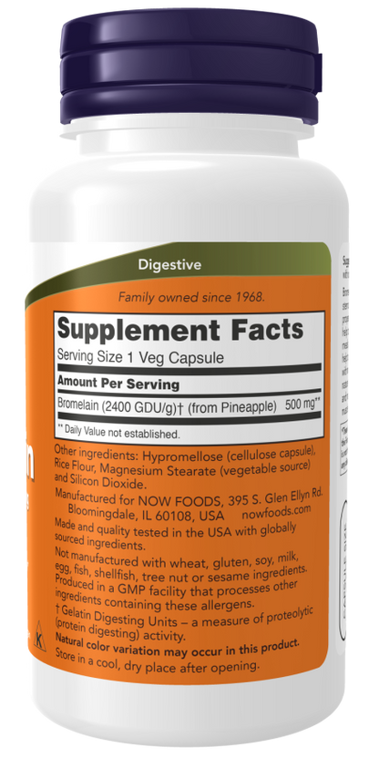 Bromelain 500 mg Veg Capsules