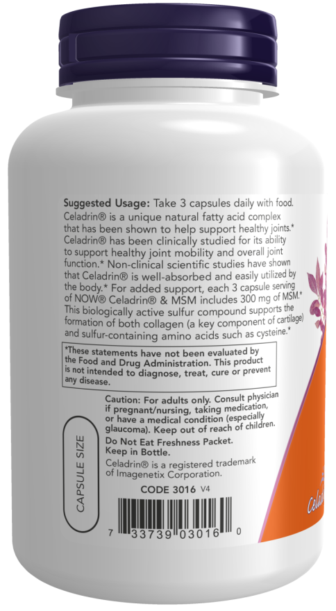 Celadrin® & MSM 500 mg Capsules