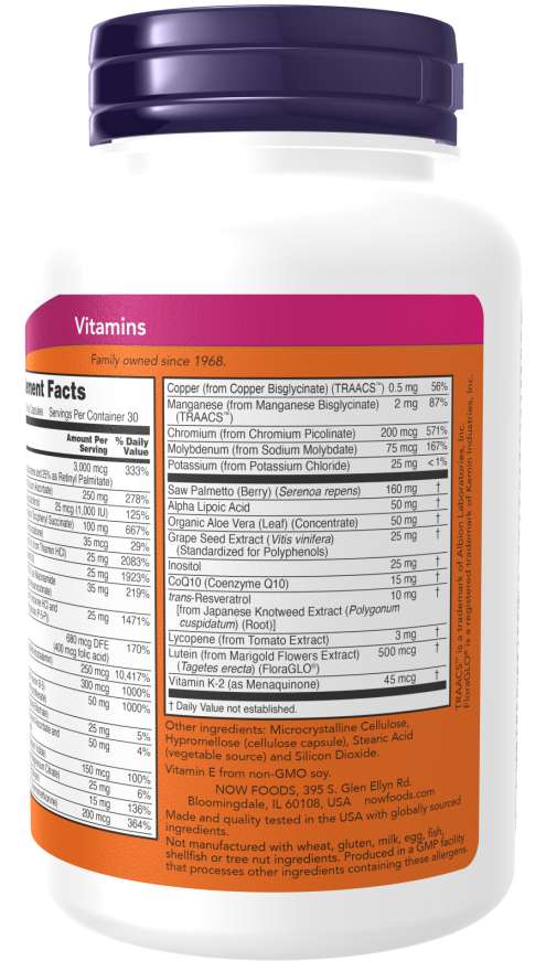 ADAM™ Men's Multiple Vitamin Veg Capsules