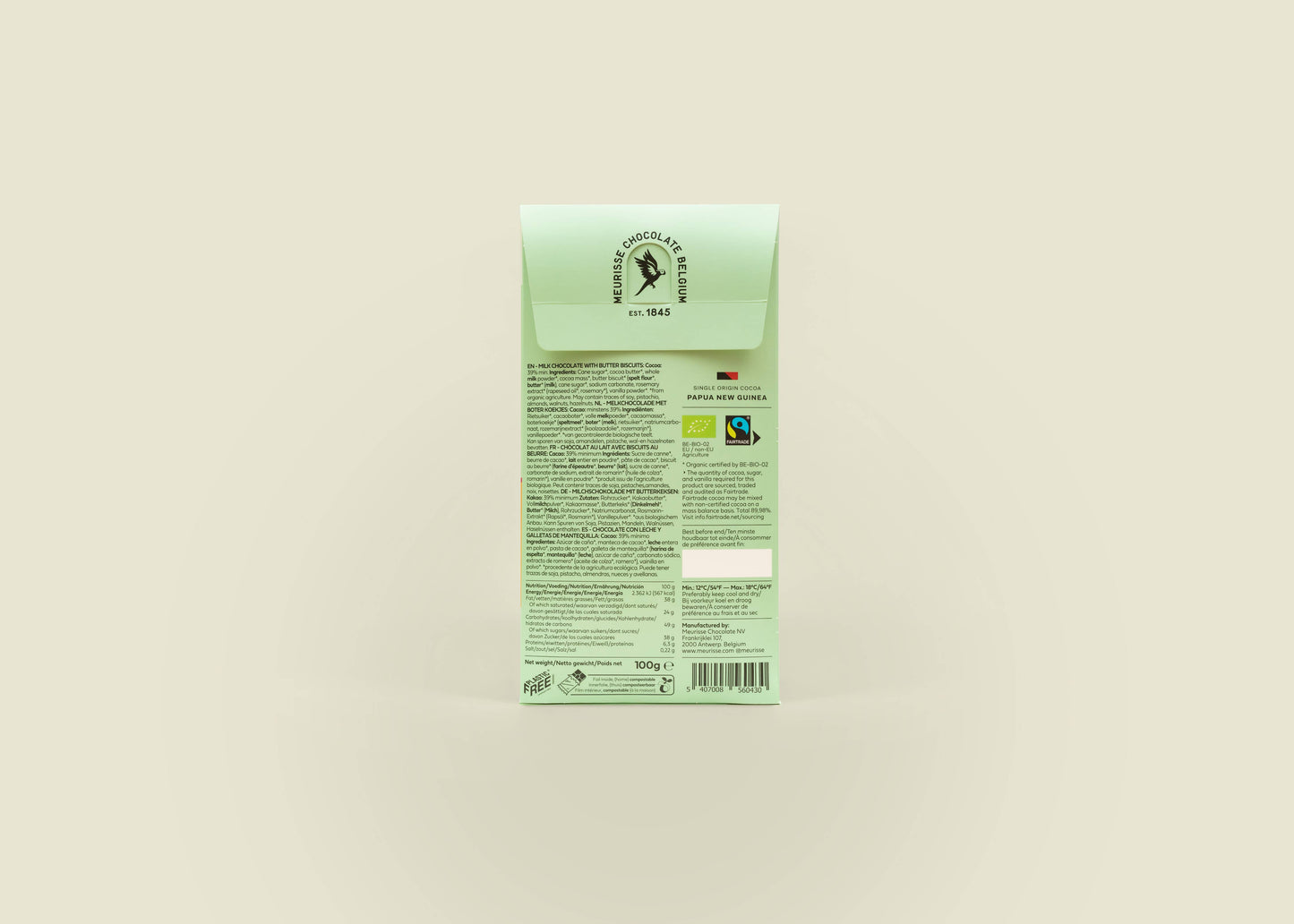 Organic Milk Chocolate with Butter Biscuit