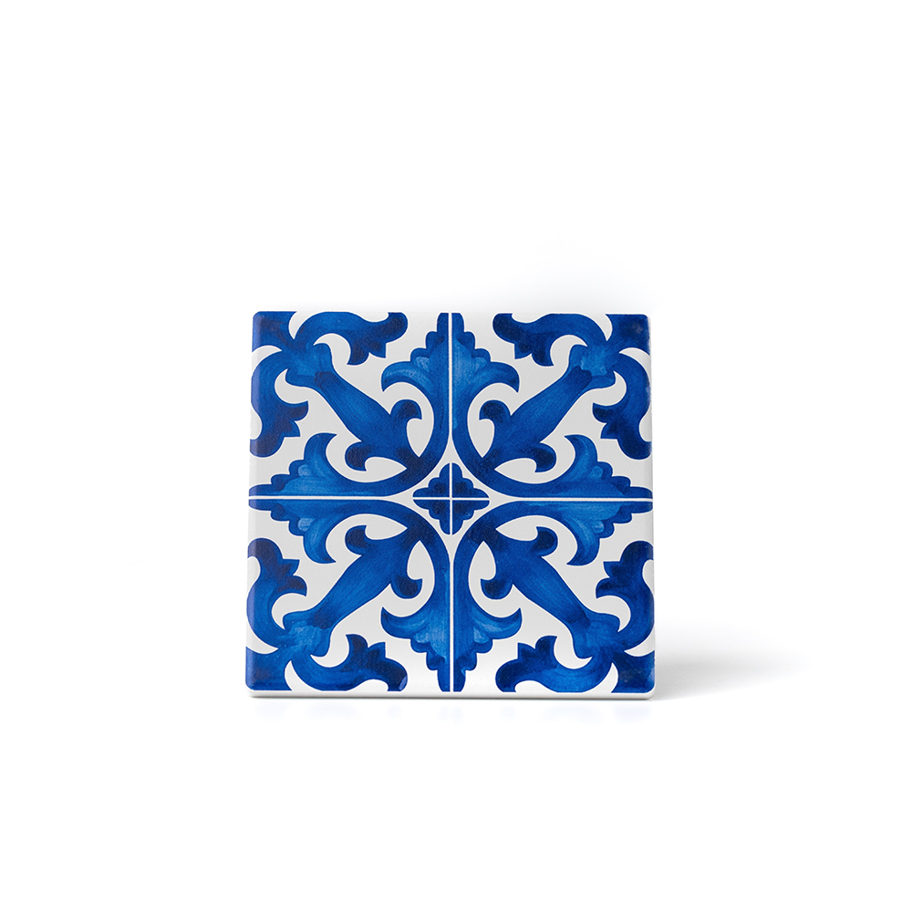 Azulejo Decorativo - Azulejos de Portugal - Uva Branca & Camélia