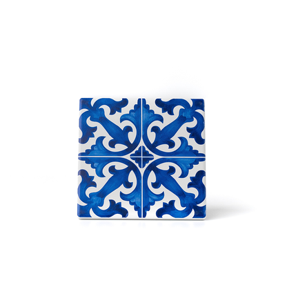 Azulejo Decorativo - Azulejos de Portugal - Uva Branca & Camélia