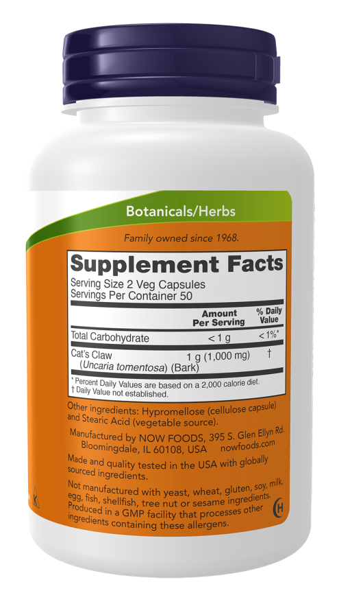 Cat's Claw 500 mg Veg Capsules