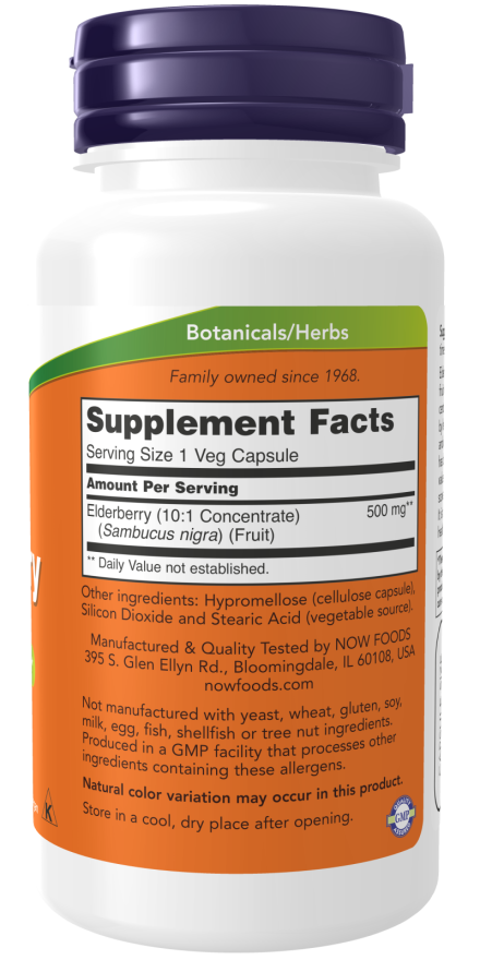 Elderberry 500 mg Veg Capsules