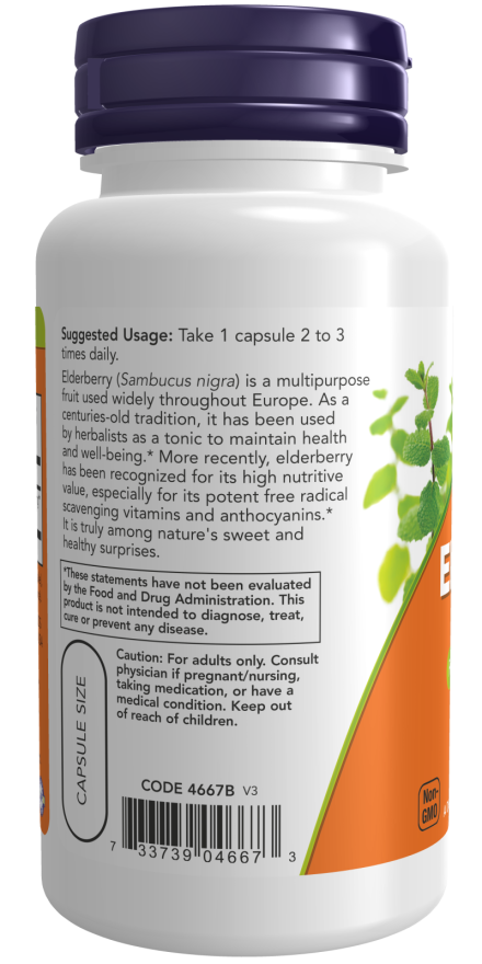 Elderberry 500 mg Veg Capsules