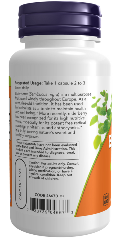 Elderberry 500 mg Veg Capsules