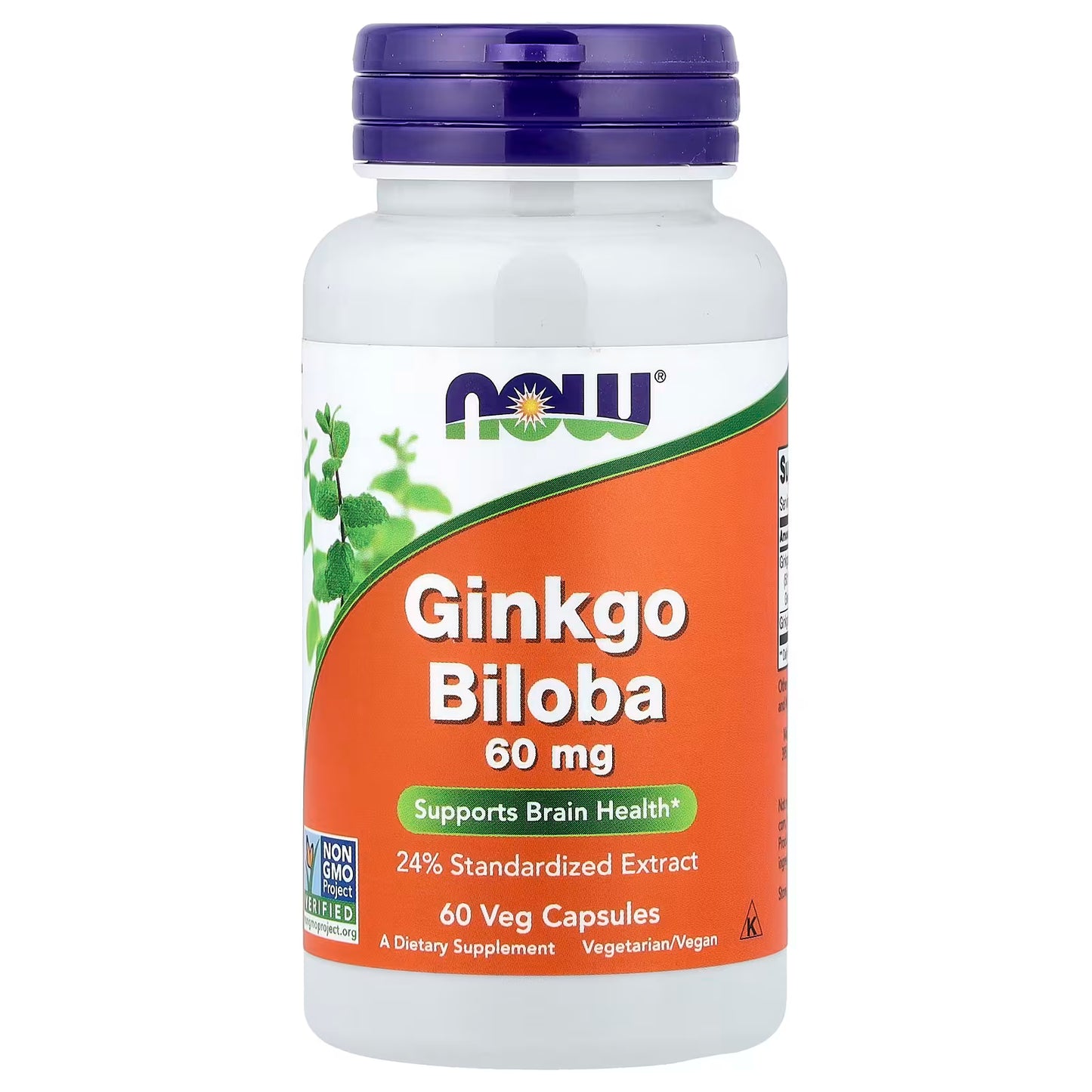Ginkgo Biloba, 60mg - Veg Capsules