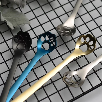 Cat's paw spoon - 4 colors - Tea, Coffee or Dessert