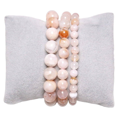 A+ Cherry Blossom Agate Bracelet