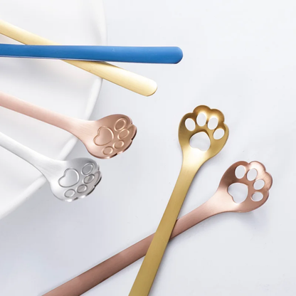Cat's paw spoon - 4 colors - Tea, Coffee or Dessert