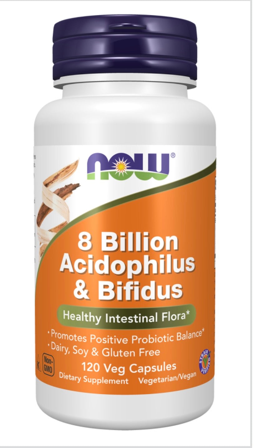 8 Billion Acidophilus & Bifidus Veg Capsules