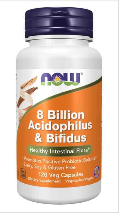 8 Billion Acidophilus & Bifidus Veg Capsules
