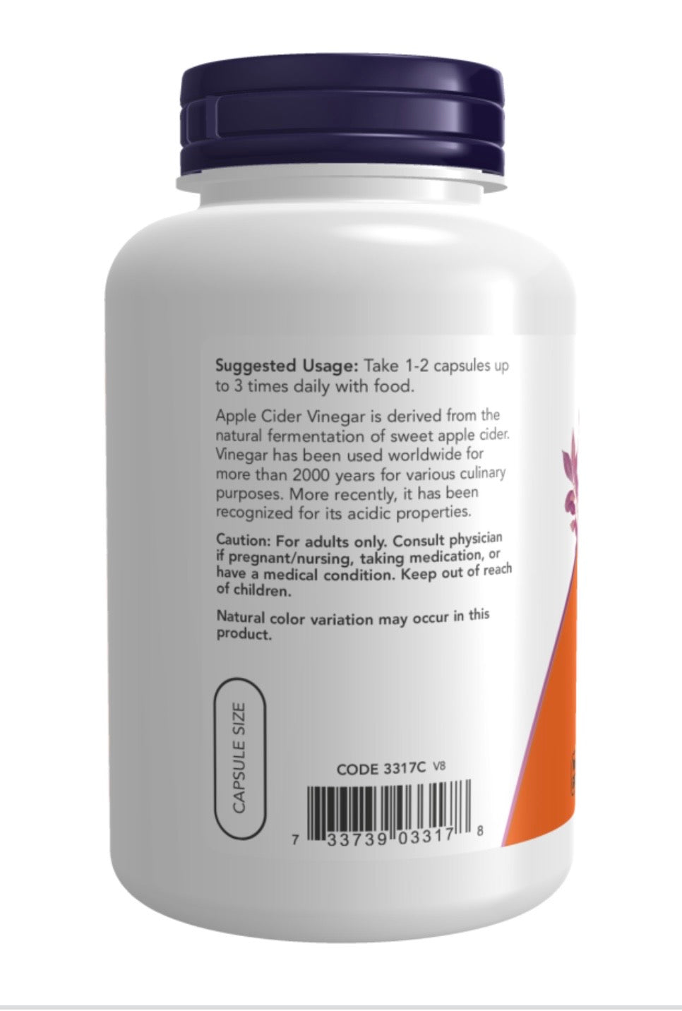 Apple Cider Vinegar 450 mg Veg Capsules