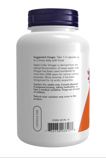 Apple Cider Vinegar 450 mg Veg Capsules
