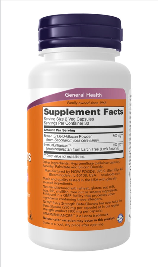 Beta-Glucans with ImmunEnhancer™, Extra Strength Veg Capsules
