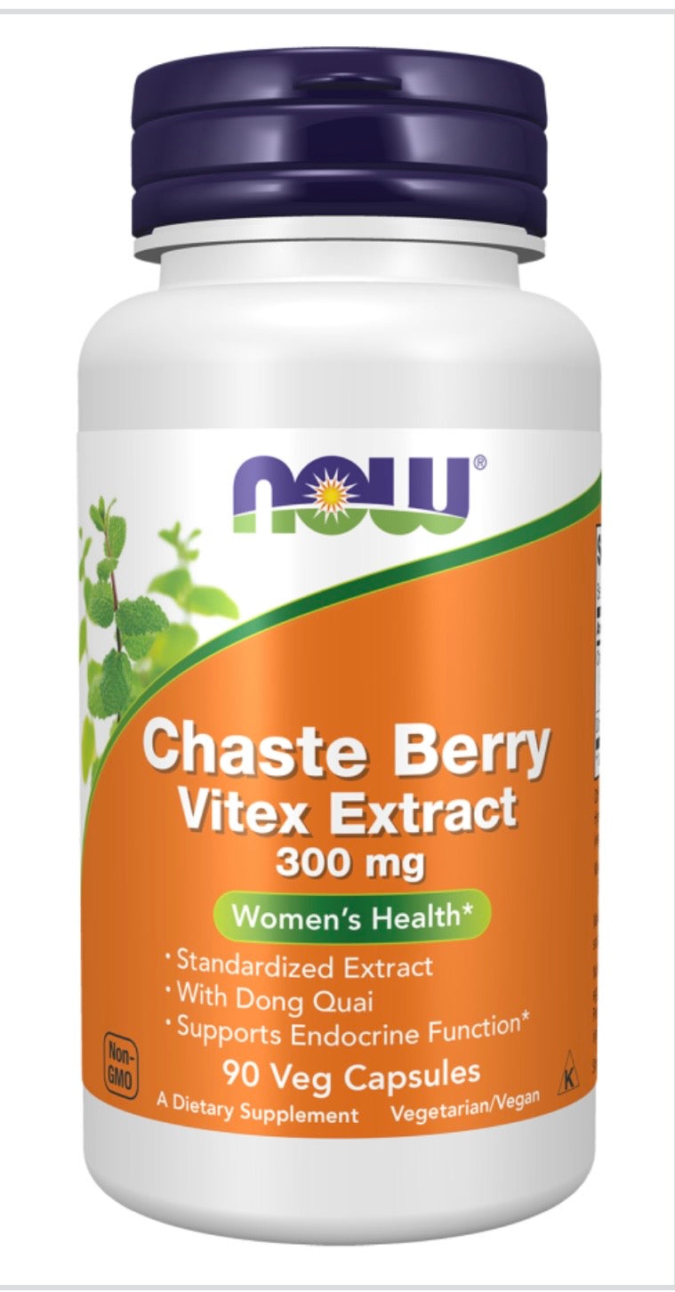 Chaste Berry Vitex Extract 300 mg Veg Capsules