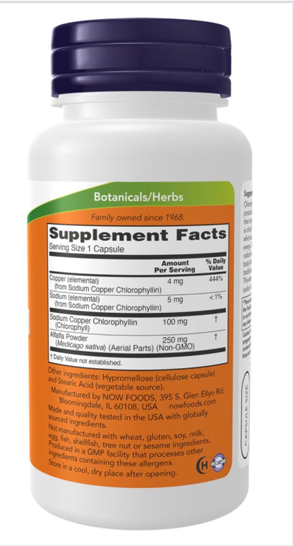 Chlorophyll 100 mg Capsules