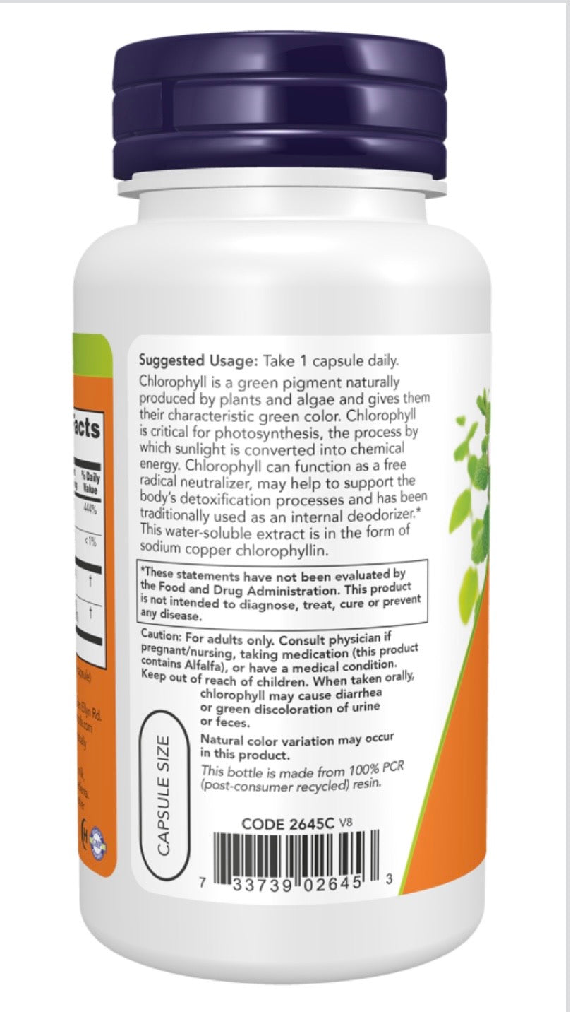 Chlorophyll 100 mg Capsules