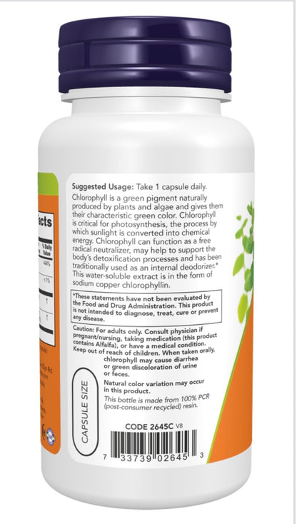 Chlorophyll 100 mg Capsules