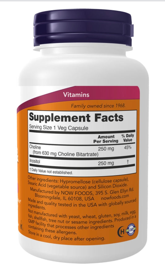 Choline & Inositol Veg Capsules