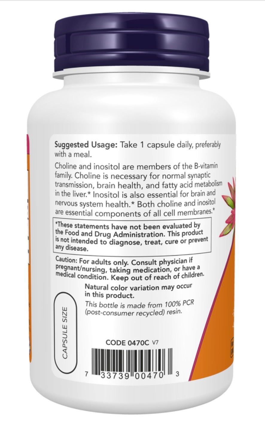 Choline & Inositol Veg Capsules