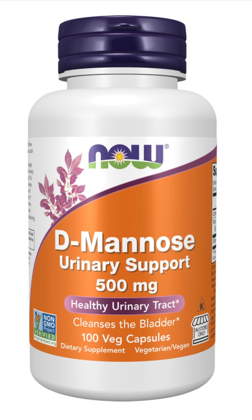 D-Mannose Urinary Support 500 mg Veg Capsules