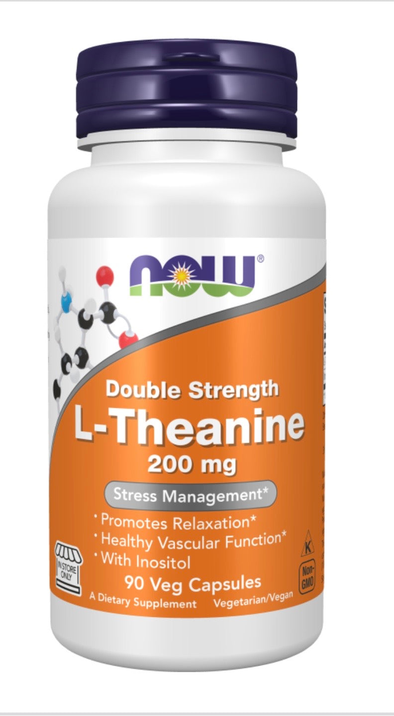 Double Strength L-Theanine, 200mg - Veg Capsules