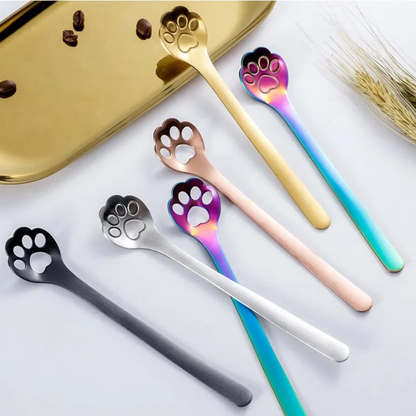 Cat's paw spoon - 4 colors - Tea, Coffee or Dessert