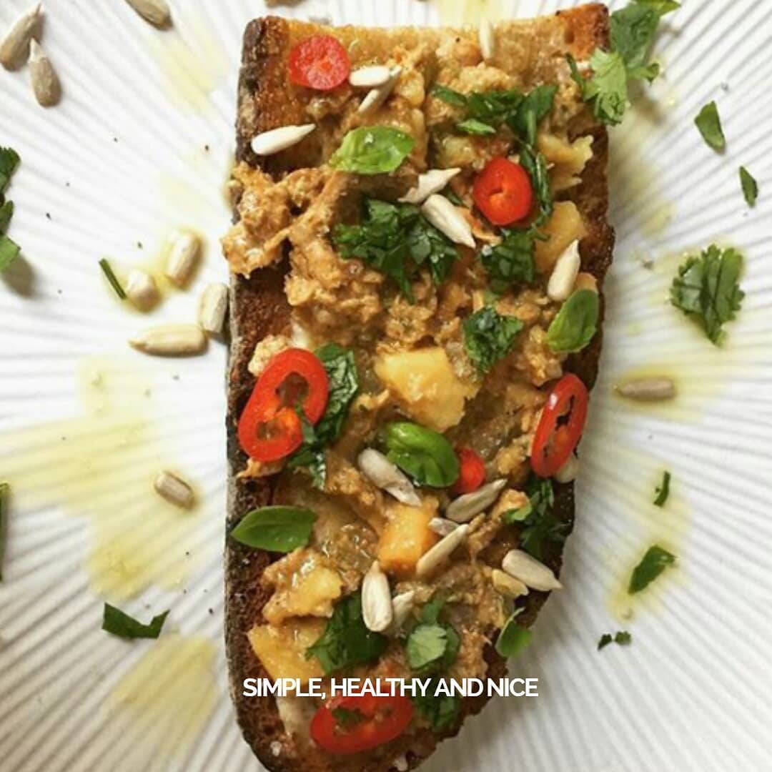 Tuna with Sweet Potato and Cilantro (Saboreal)