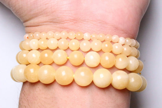 Yellow calcite bracelet A