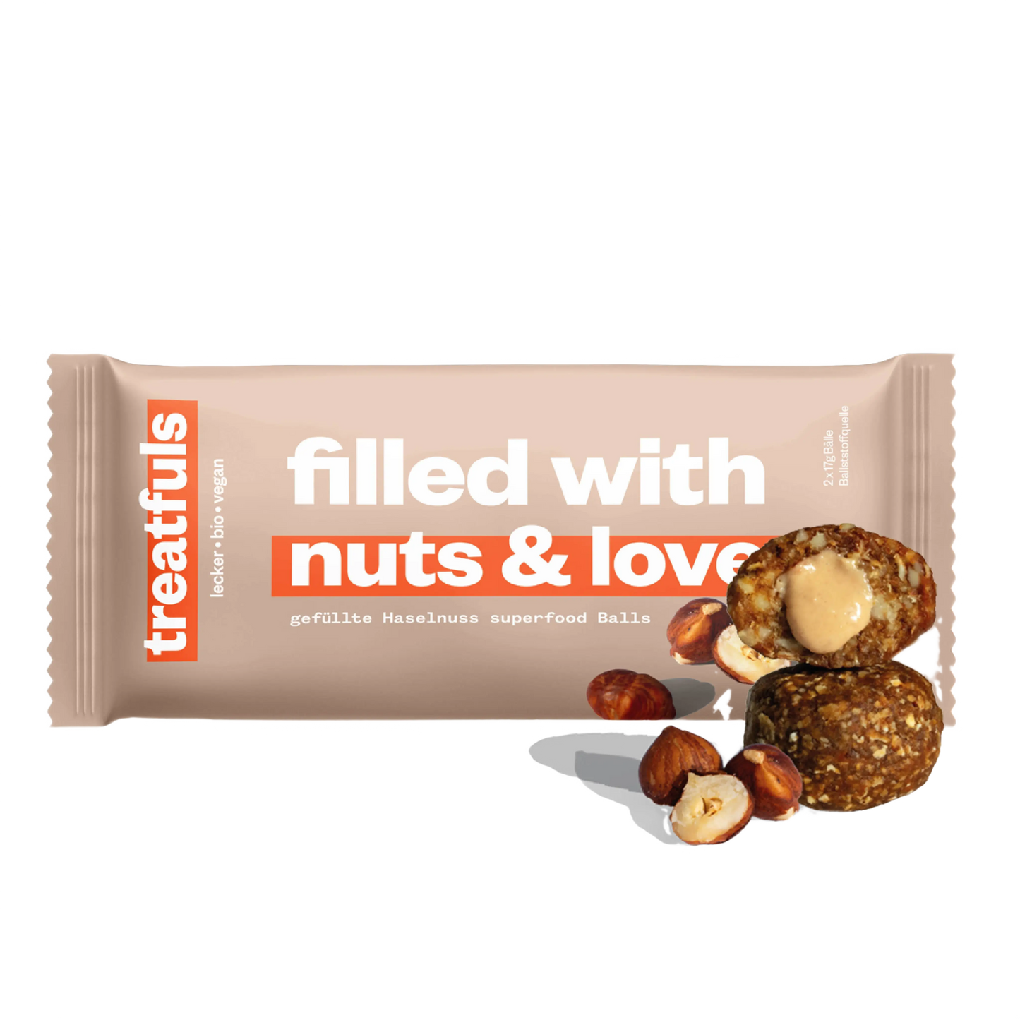 Hazelnut Butter Filled Energy Balls