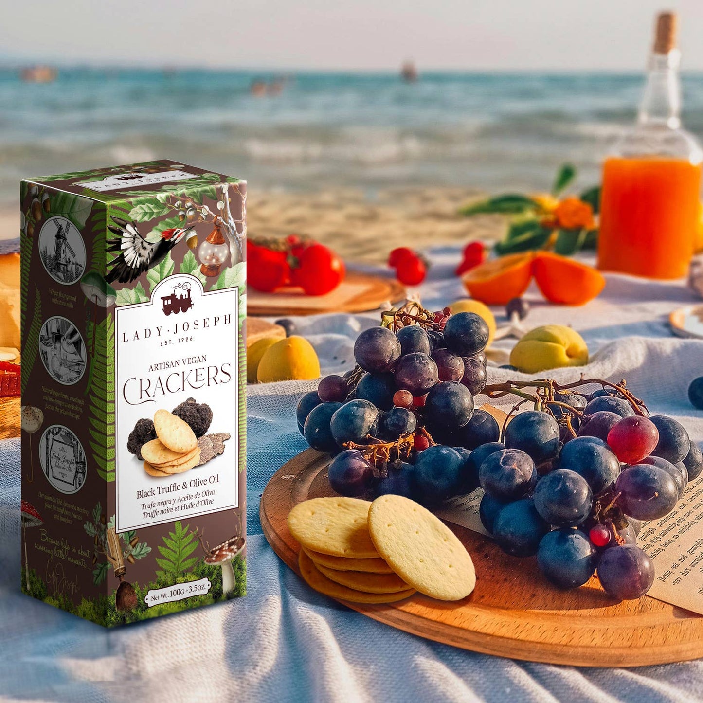 Crackers with Truffle & Olive Oil (snack) Cracker with truffle