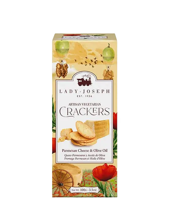 Parmesan and Olive Oil Crackers (Cheese snack)