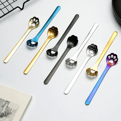 Cat's paw spoon - 4 colors - Tea, Coffee or Dessert