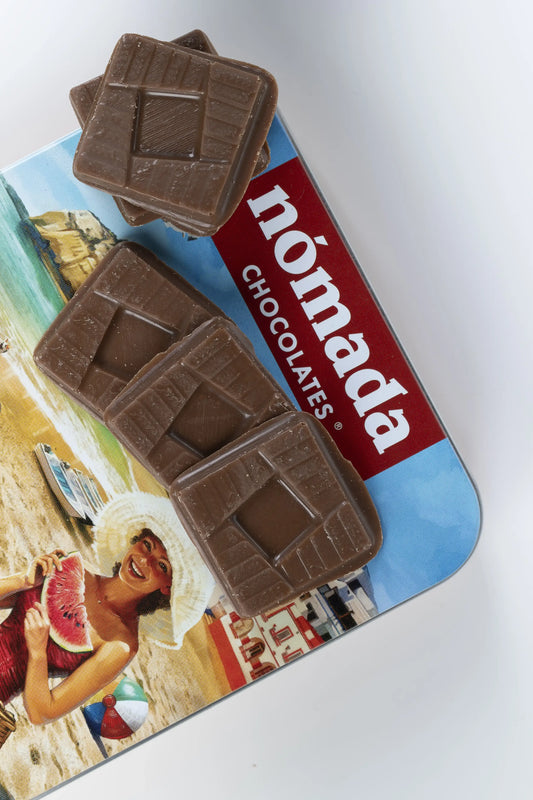 Algarve Milk Chocolate Tin 50g - Nómada Chocolates